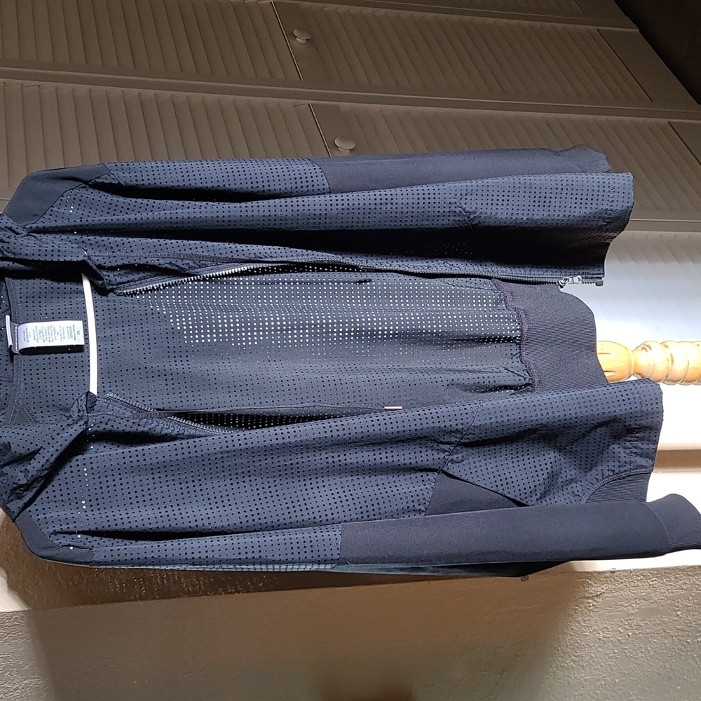 Champion Black Workout Jacket. Mesh Contrast with hood XXL